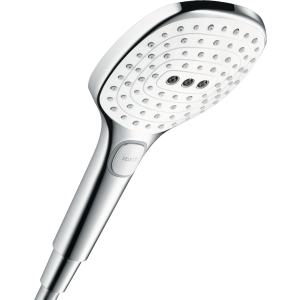 Hånddusj Hansgrohe Raindance Select E 120 mm, krom/hvit 