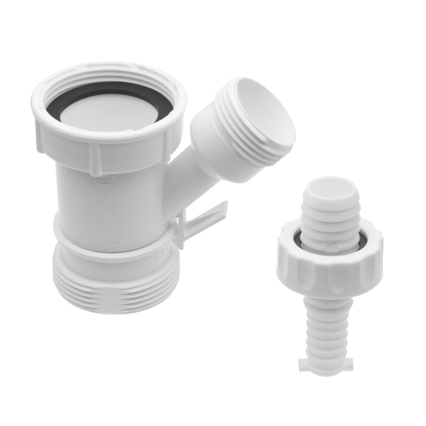 Tilslutning af opvaskemaskine Contura 8869081 1 1/2", møtrik tilslutning 