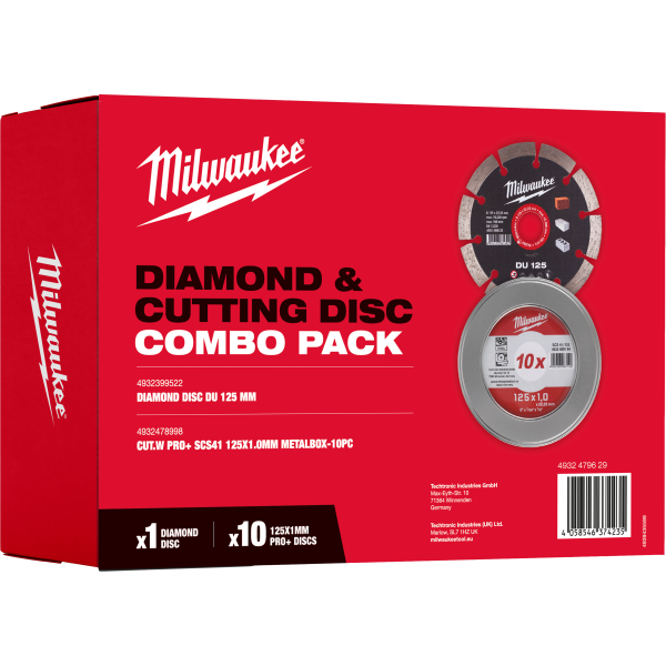 Työkalupaketti Milwaukee 4932479629 metallikatkaisulaikka ja timanttikatkaisulaikka 