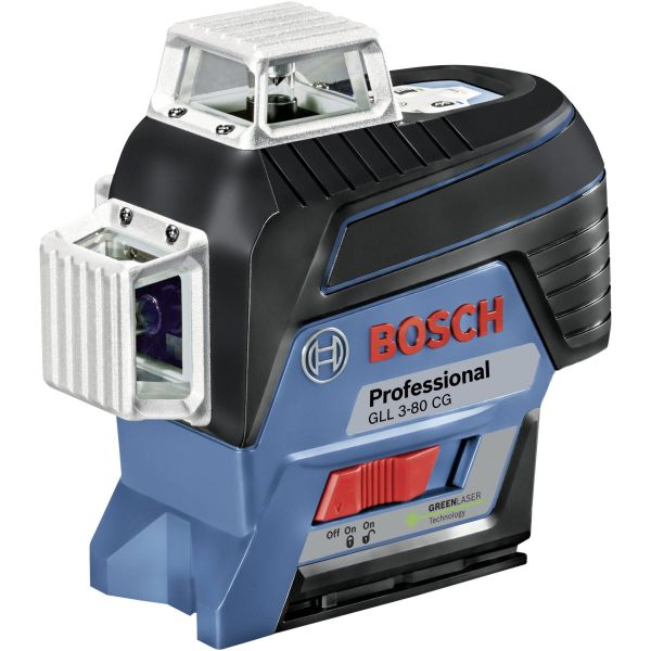 Linjelaser Bosch GLL 3-80 CG med 2.0Ah batteri og oplader 