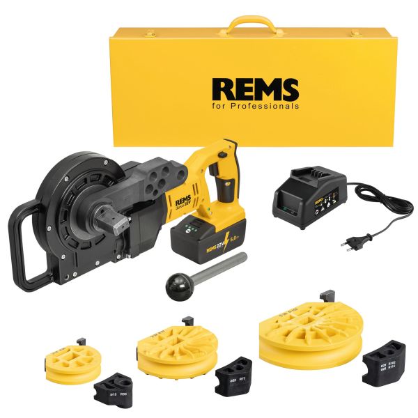 Bukkemaskine REMS 580058 R220 12-22 mm, med batteri og oplader 