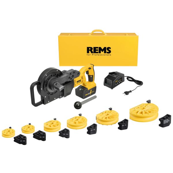 Bukkemaskine REMS 580063 R220 12-28mm, 3/4", med batteri og oplader 