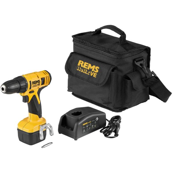 Bore-/skruemaskine REMS Helix VE med batteri og oplader 