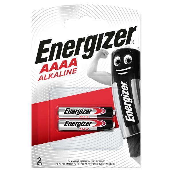 Alkaliparisto Energizer Alkaline AAAA, 1,5 V, 2 kpl 