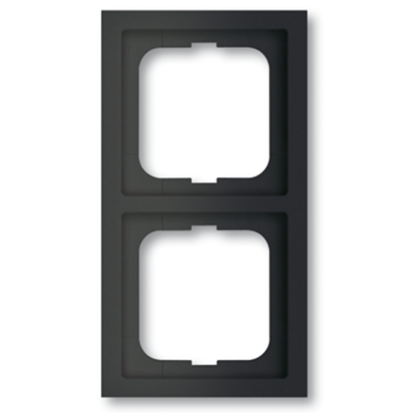 Ramme ABB 1722-885K matt svart 2 rom