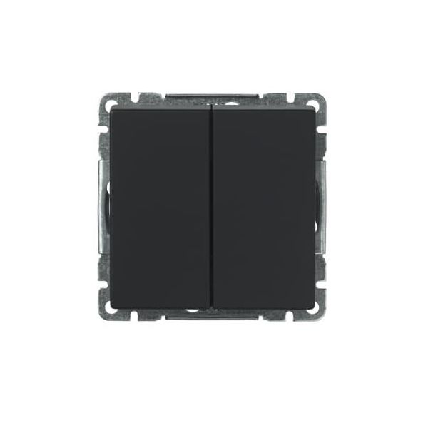 Strömbrytare ABB Impressivo 1065UC-885 matt svart Kronomkopplare