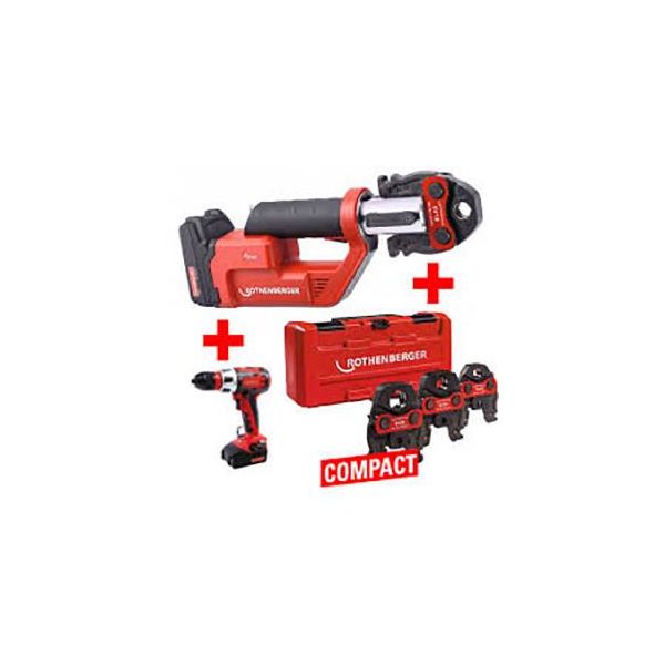 Værktøjssæt Rothenberger ROMAX Compact TT Pressebakker U16-20-25 