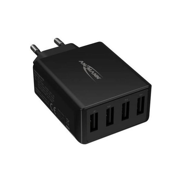 USB-oplader Ansmann HC430 svart sort 