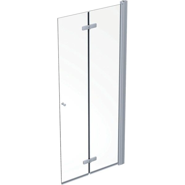 Dusjdør Ifö Showerama sølv/klart glass, høyre 90 cm