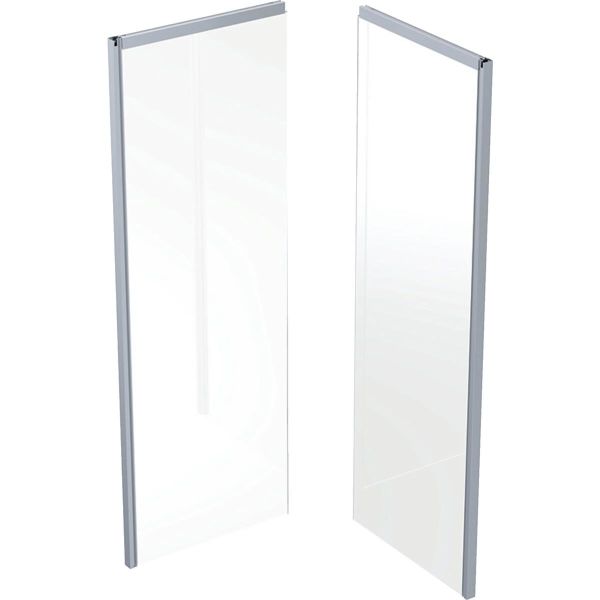 Dusjvegg Ifö Showerama 10-5 100 x 100 x 200 cm Hvit, frostet glass