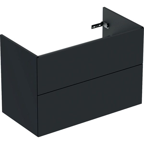 Tvättställsskåp Ifö Elegant 2 lådor, svart 