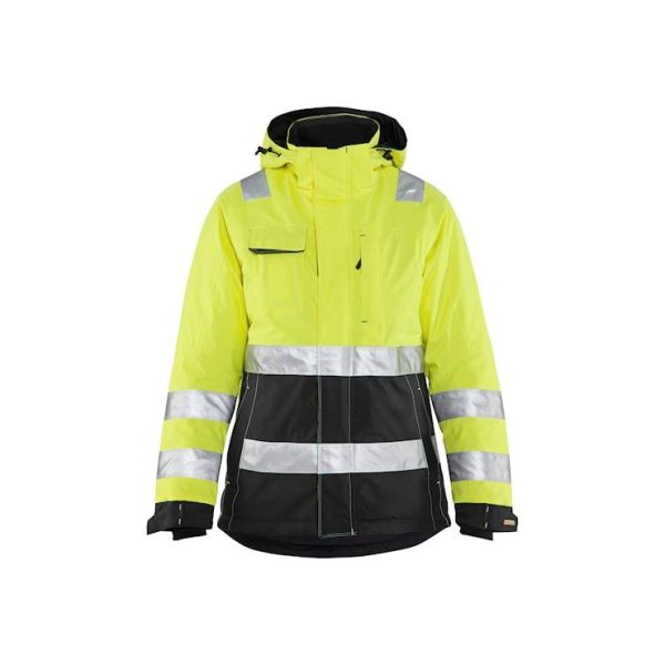 Hi-vis jakke Blåkläder 487219873399S Kvinder, Høj synlighed gul/sort, vinter Stl S
