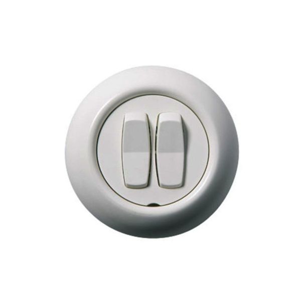 Kytkin Schneider Electric Renova WDE006827 uppoasennukseen, valkoinen Vaihto + vaihto (6+6) Valkoinen