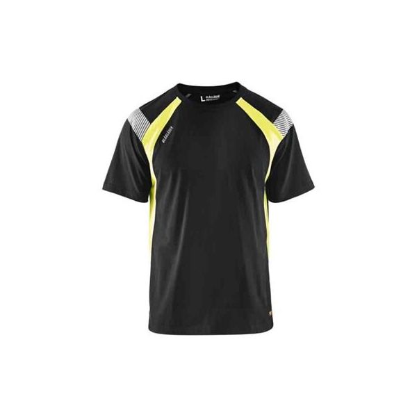 T-skjorte Blåkläder 333210309933M svart/varselgul Str. M