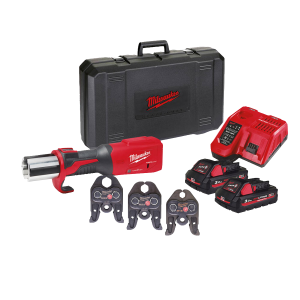 Pressmaskine Milwaukee M18 ONEBLHPT-302C M-SET med M-backs, batteri og oplader 