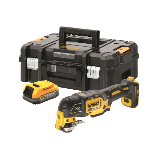 Multiværktøj Dewalt DCS356E1T-XJ med batteri, uden oplader 