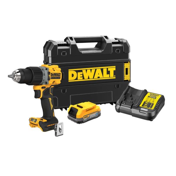 Slagskruvdragare Dewalt DCD805E1T-QW med batteri och laddare 