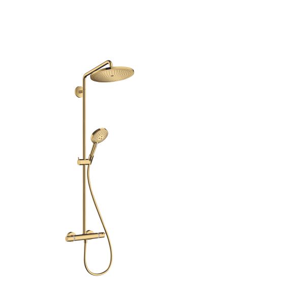 Brusesystem Hansgrohe Croma Select S 280 26890990 150 c/c, poleret guld 