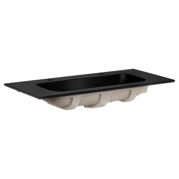 Håndvask Gustavsberg Artic sort, 100cm, 2 stk bl.hul 
