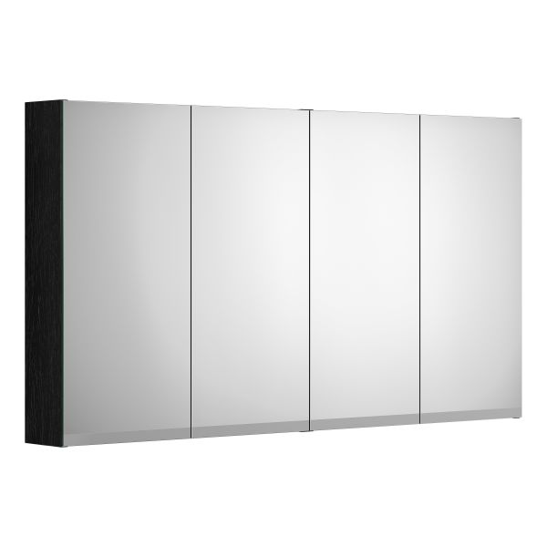 Spegelskåp Gustavsberg Artic 120 cm, svart 