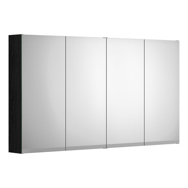 Spejlskab Gustavsberg Artic 120 cm, sort 