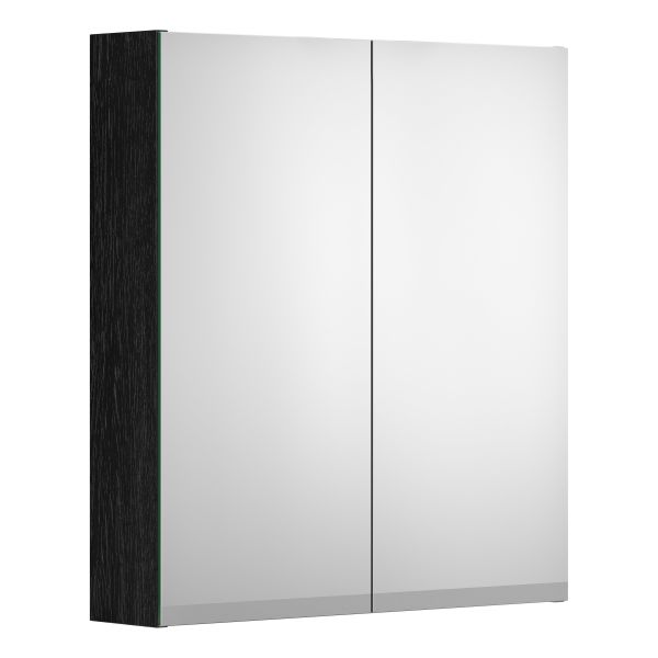 Spejlskab Gustavsberg Artic sort, 60 cm 