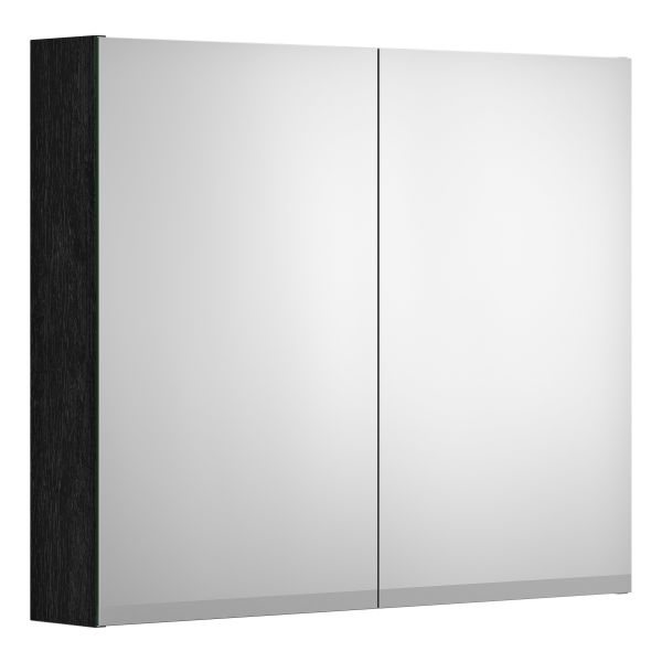 Spejlskab Gustavsberg Artic sort, 80 cm 
