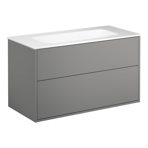 Allaskaappi Gustavsberg Artic 100 cm, pesualtaalla, 1 hanareikä 