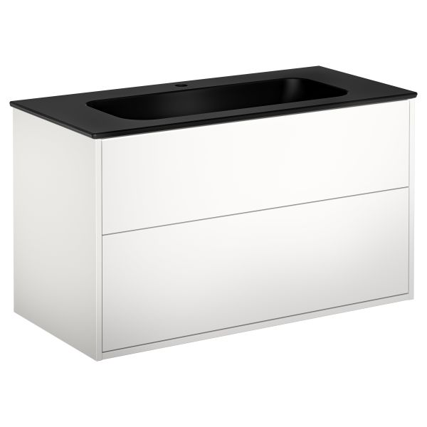 Allaskaappi Gustavsberg Artic 100 cm, pesualtaalla, 1 hanareikä 