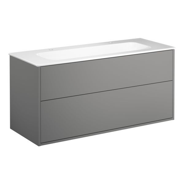 Allaskaappi Gustavsberg Artic 120 cm, pesualtaalla, 2 hanareikää 
