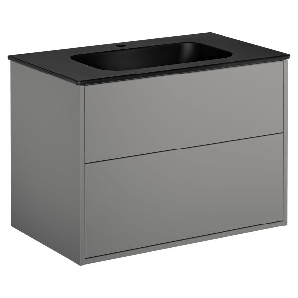 Underskab Gustavsberg Artic Askegrå, 80 cm, med håndvask 