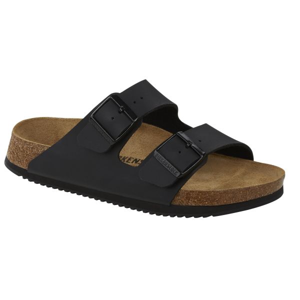 Arbejdsandal Birkenstock Arizona 101822342 sort, smal læst, SRA 42