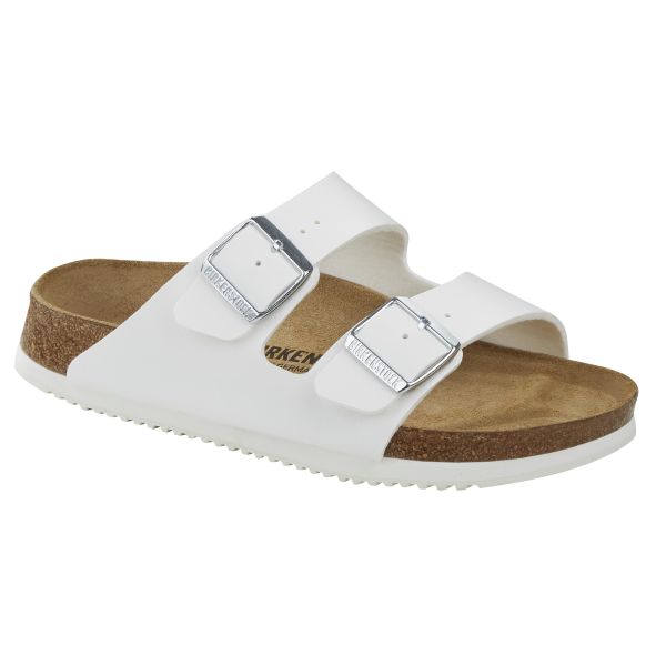 Arbejdssandal Birkenstock Arizona 101822146 hvid, smal læst 46