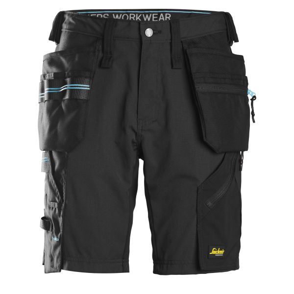 Håndværkershorts Snickers Workwear 6110 LiteWork Sort Sort Str 50
