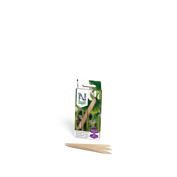 Strikkeetiket Nelson Garden 5996 træ 10 cm, stk. 24