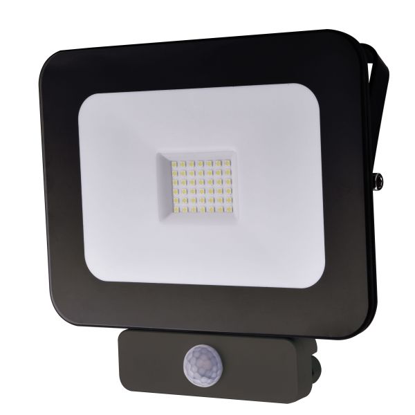 Spotlampe Westal Zatt Mini symmetrisk, 4 000 K, IP65, PIR-sensor 30 W, 2420 lm