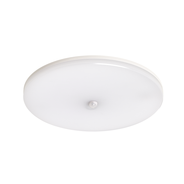 Plafond Westal Athena II PIR PIR-sensor, vit, 3000 K Ø300 mm, 18 W, 1609 lm