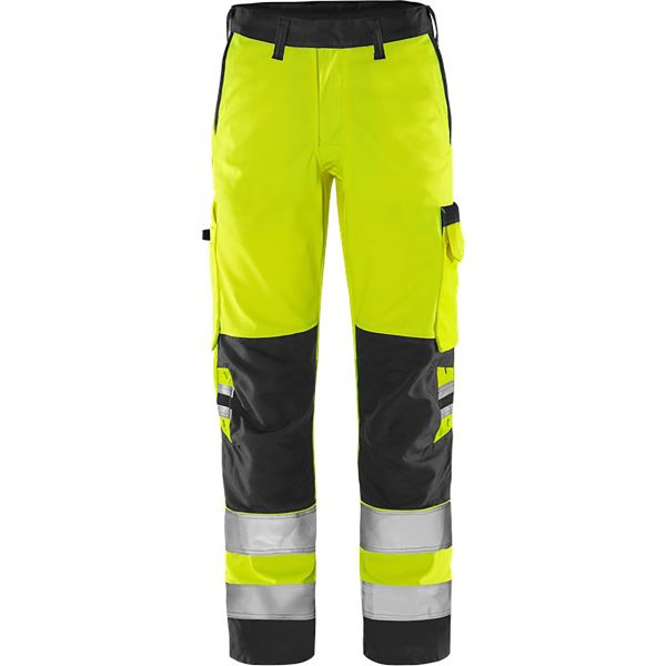 Håndværkerbukser Fristads 2651 GPLU Høj synlighed gul/sort Hi-Vis gul/sort C146