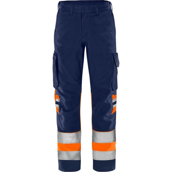 Håndværkerbukser Fristads 2668 GPLU Bemærk, orange/marineblå Hi-Vis, Orange/Navy C146