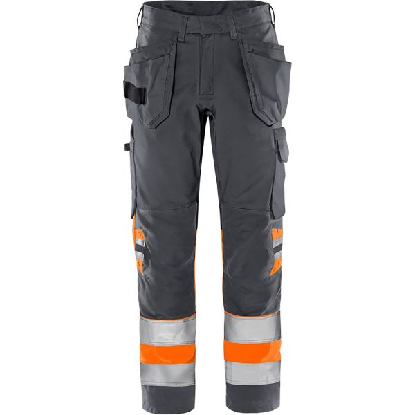 Håndværkerbukser Fristads 2640 GPLU Høj synlighed orange/grå Hi-Vis Orange/Grå C146