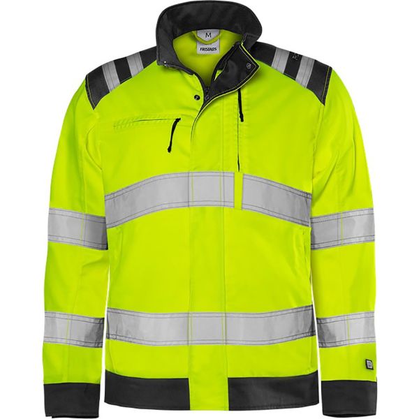 Hi-vis jakke Fristads 4067 GPLU Høj synlighed gul/sort Hi-Vis gul/sort XXL