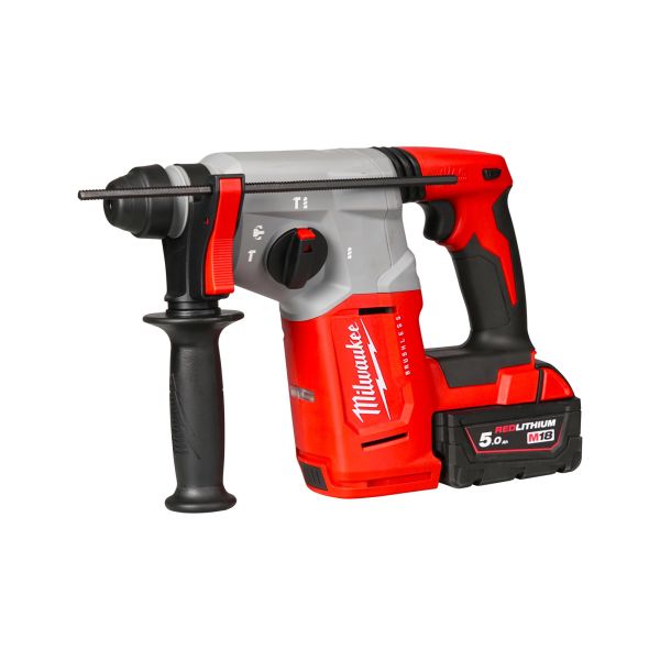 Borehammer Milwaukee M18 BLH-502X med batteri og oplader 