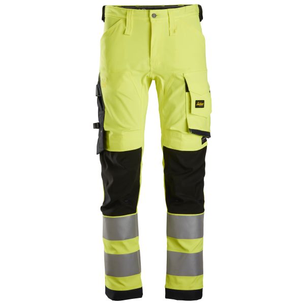 Håndværkerbukser Snickers Workwear 6343 Hi-Viz gul/sort Hi-Viz Gul/Sort Str 054