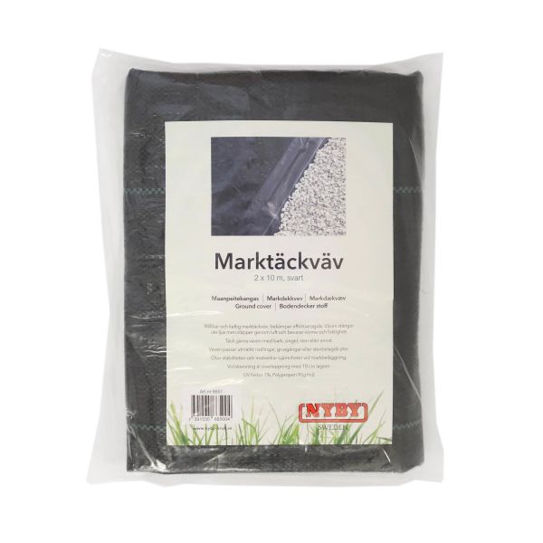 Marktäckväv Nyby Bruk 6651 100g/m², svart 2x10 m