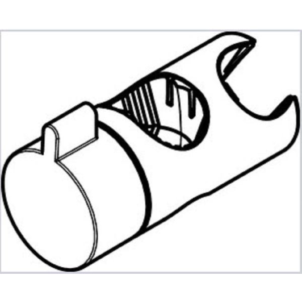 Bruseholder Hansgrohe 92366000 Ø22 mm, forkromet 