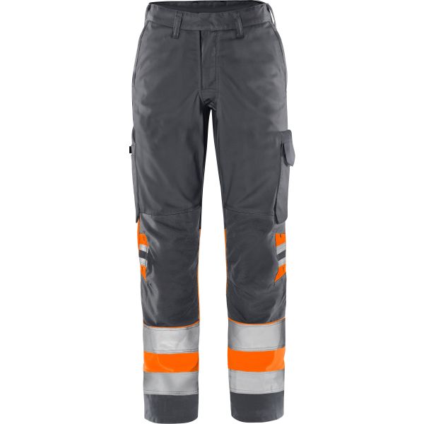 Håndværkerbukser Fristads 2652 GPLU Hi-vis orange/marineblå Hi-Vis Orange/Marineblå 42