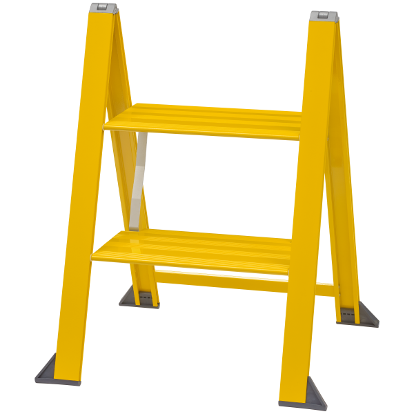 Arbejdsskammel W.steps Vikingstep Colour 2 trin Gul