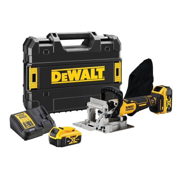 Lamelfræser Dewalt DCW682P2-QW med batteri og oplader 