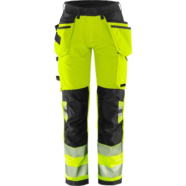 Håndværkerbukser Fristads 2664 GSTP Bemærk, gul/sort Hi-Vis, gul/sort 34