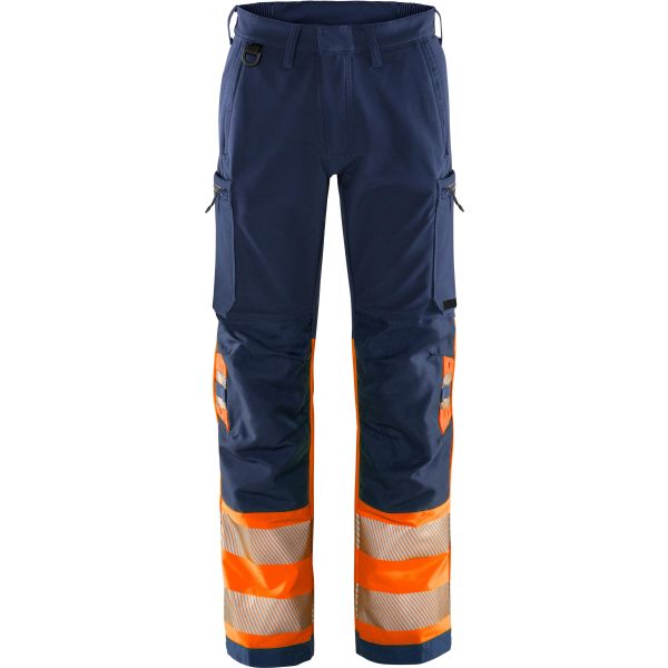 Håndværkerbukser Fristads 2647 GSTP Bemærk, orange/marineblå Hi-Vis, Orange/Navy C54